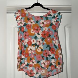 Floral Print Women's Blouse - Multicolor
